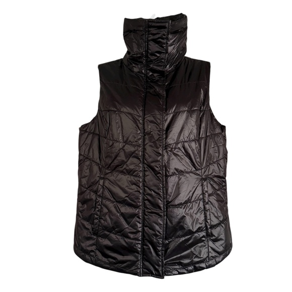 Chico's Zenergy Lightweight Quilted Puffy Vest Size 2 12 14 Large Black - Picture 2 of 9